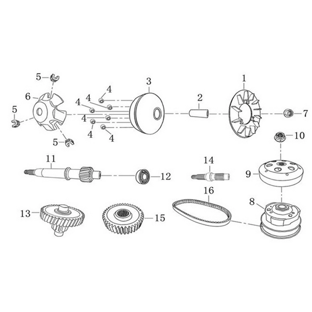 ASYA GY (50-GY) TAMBUR KOMPLE #AS50-GY E1008